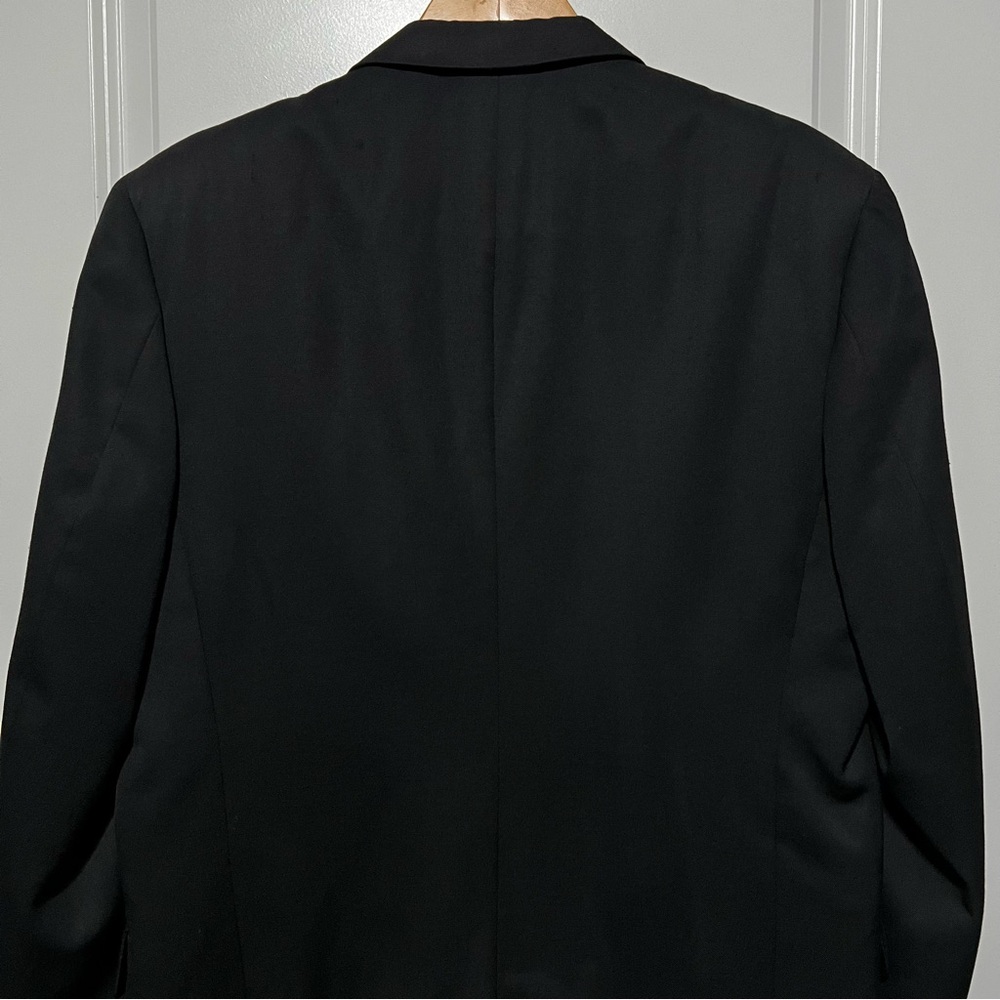 Pierre Balmain Men’s Vintage Double Breasted Suit Coat in Black - Picture 13 of 16